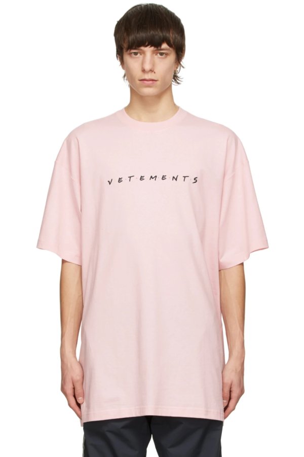 Pink Friendly Logo T-Shirt
