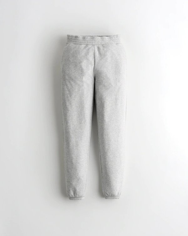 Gilly Hicks Happy Fleece High-Rise Dad Joggers