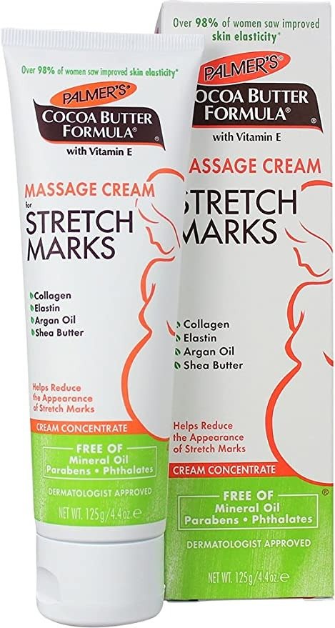 Cocoa Butter Formula Massage Cream for Stretch Marks and Pregnancy Skin Care, 4.4 Ounces (Pack of 2)