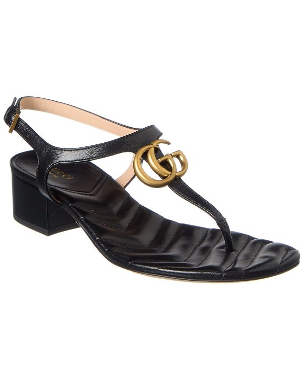 Double G Leather Sandal