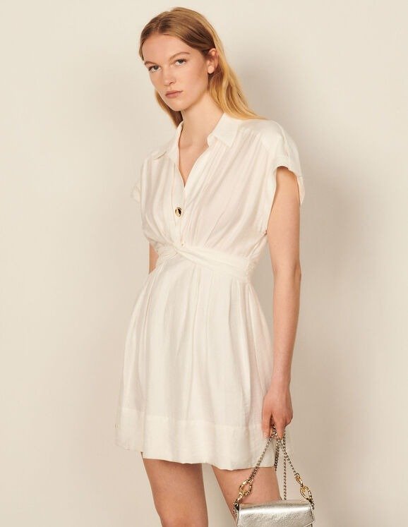 Short linen dress