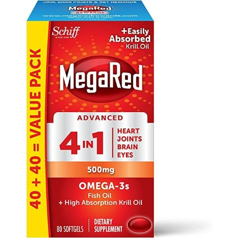 MegaRed Advanced 4合1 软胶囊 80粒