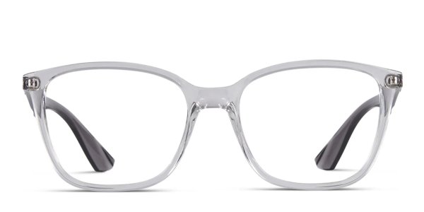 7066 Clear w/Gray Prescription Eyeglasses