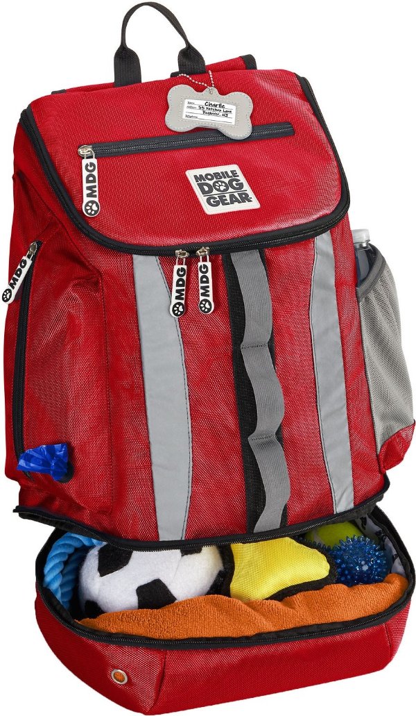 Mobile Dog Gear Drop Bottom Weekender Backpack Pet Travel Bag, Black - Chewy.com