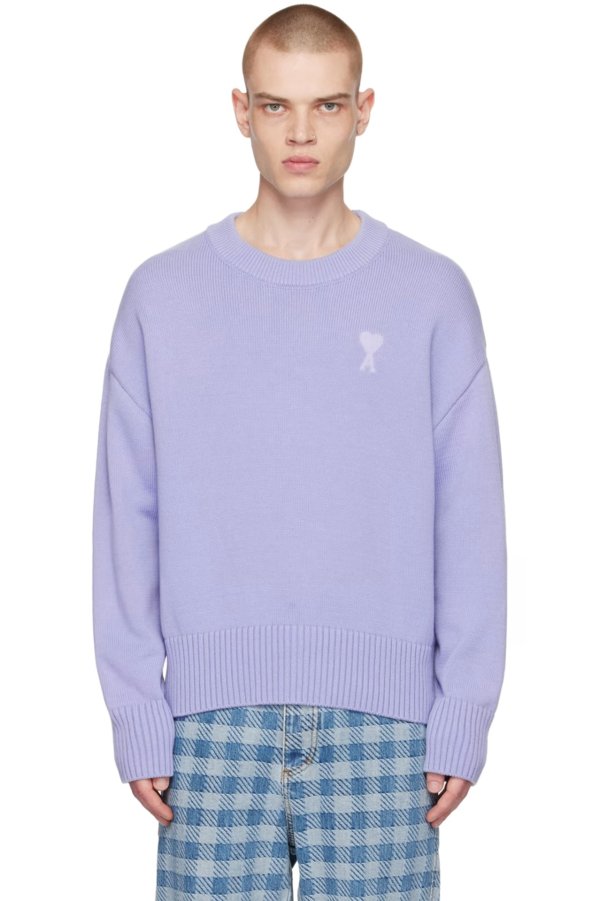 SSENSE Exclusive Purple Ami de Coeur Sweater