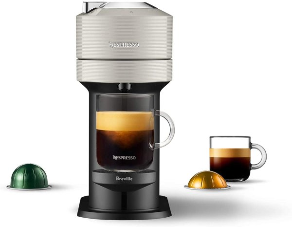 Vertuo Next Coffee and Espresso Machine by De'Longhi, Light Grey