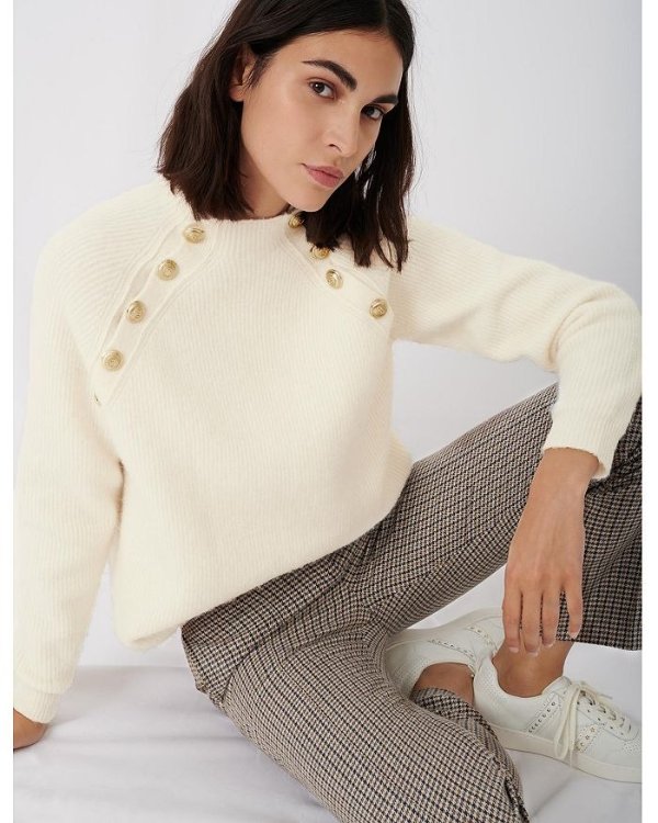Marnet Gold Tone Button Sweater