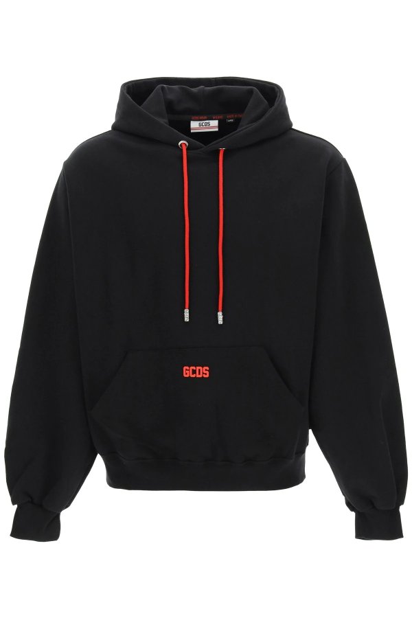 hoodie with rubberized micro logo