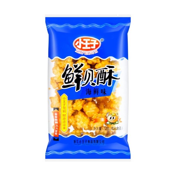 XIAOWANGZI Rice Cracker Seafood Flavor 72g