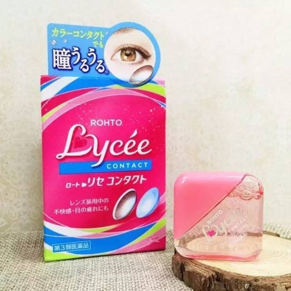 乐敦ROHTO Lycee 天然维生素 小红花眼药水 8ml (隐形、美瞳佩戴者使用) - 亚米网