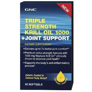 GNC Triple Strength Krill Oil 1000 + Joint Support 60 softgels