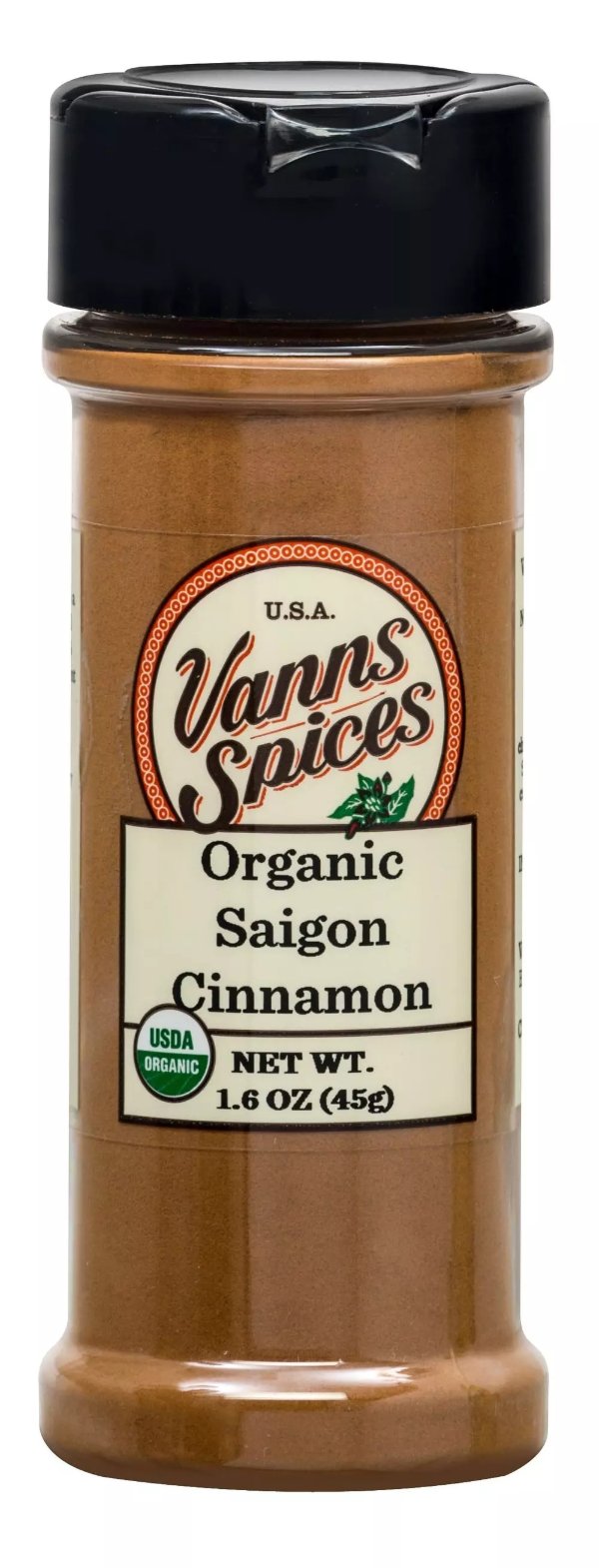 Vanns Spices Organic Ground Saigon Cinnamon 1.6 oz | Puritan's Pride