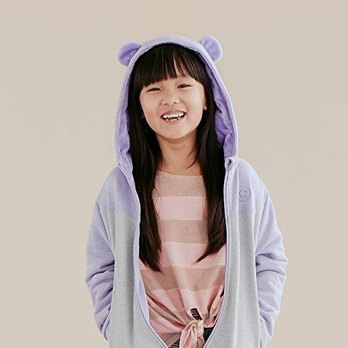 Bori The Bear - 2-in-1 Transforming Hoodie and Soft Plushie - Lilac Purple