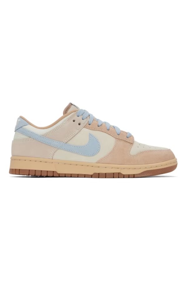 Taupe & Tan Dunk Low Sneakers