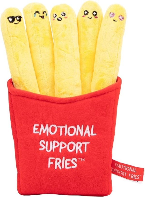 WHAT DO YOU MEME? Emotional Support Fries - The Original Viral Cuddly Plush Comfort Food, Easter Basket Stuffer, Gift for Ages 3+