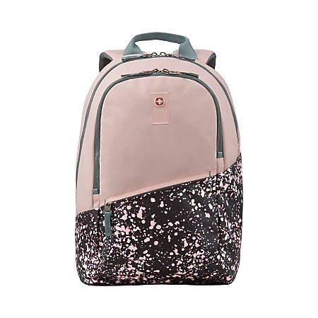 ® Criso Backpack With 16" Laptop Pocket, Blush/Pink Paint Splatter Item # 6975400