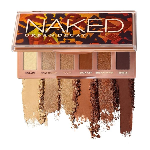 URBAN DECAY Naked Mini Eyeshadow Palette - 6 Shades - Great for Travel - Ultra-Blendable, Rich Colors with Velvety Texture - Up to 12 Hour Wear