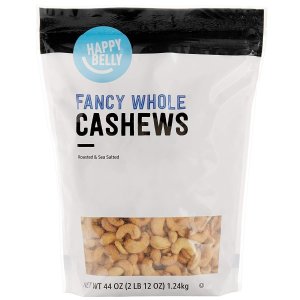 Amazon Brand - Happy Belly Fancy Whole Cashews, 44 Ounce