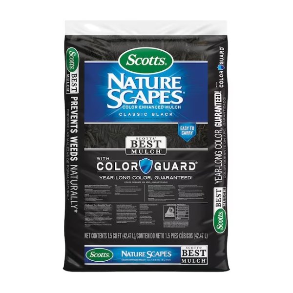 Scotts Nature Scapes Color Enhanced 1.5-cu ft Classic Black Blend Mulch