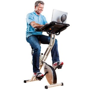 FitDesk v2.0 Desk Exercise Bike with Massage Bar