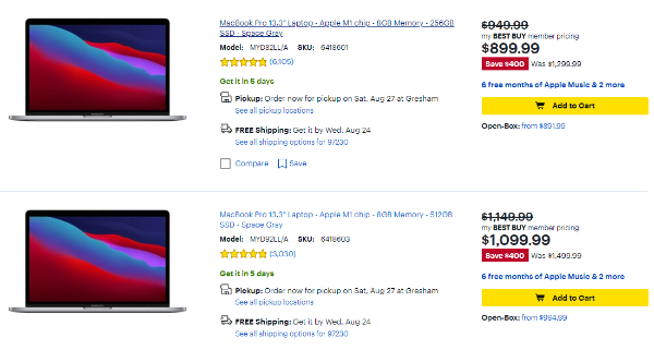 史低价：Apple MacBook Pro 13.3