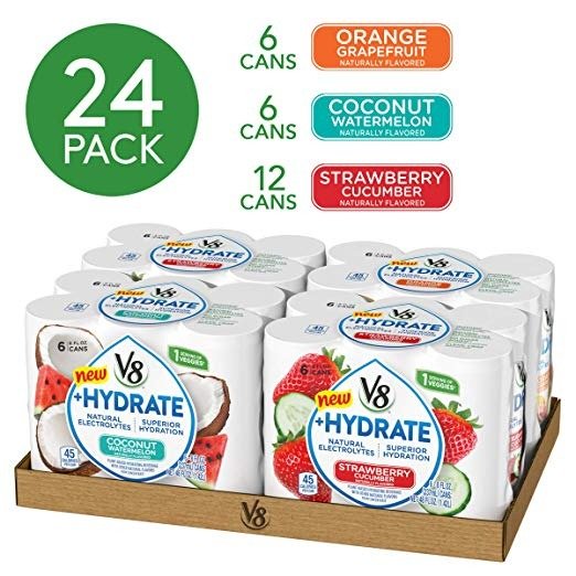+Hydrate Plant-Based Hydrating Beverage, Variety Pack, 24 Count