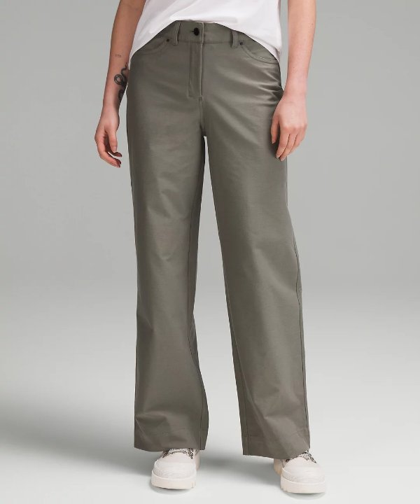 Lululemon + City Sleek 5 Pocket High-Rise Wide-Leg Pant Full Length