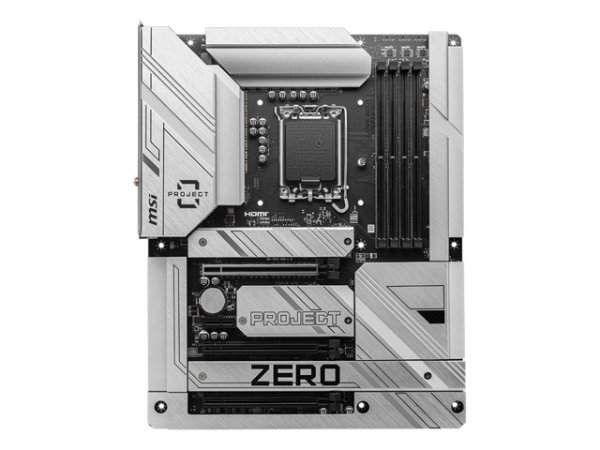Z790 PROJECT ZERO LGA1700 Wi-Fi 7 DDR5 Back Connect Design ATX Motherboard
