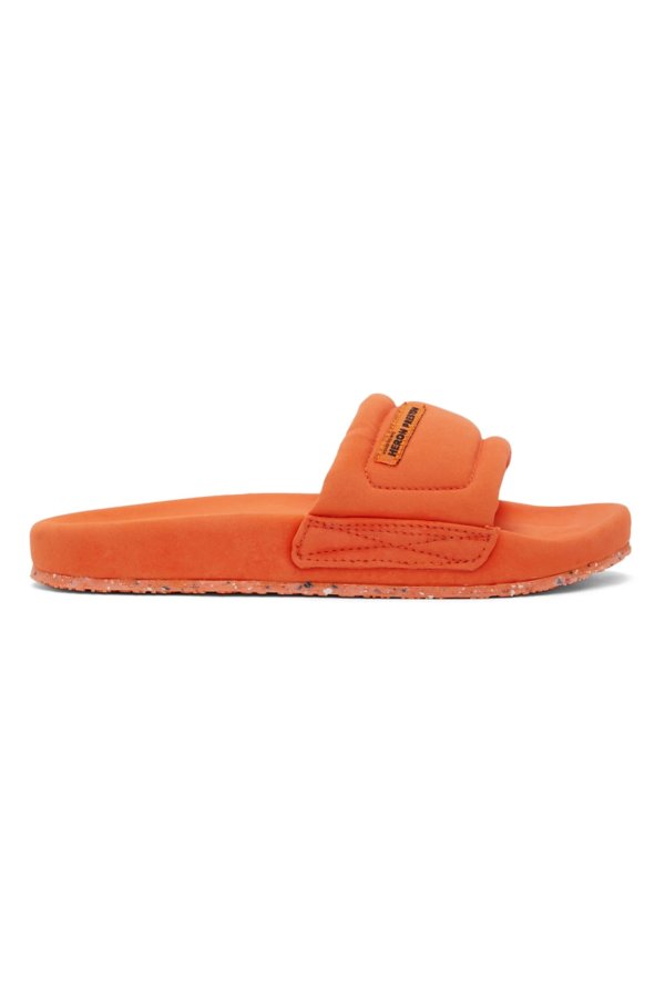 Orange Slider Sandals