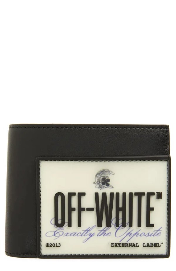 Exactly the Opposite Leather Bifold Wallet