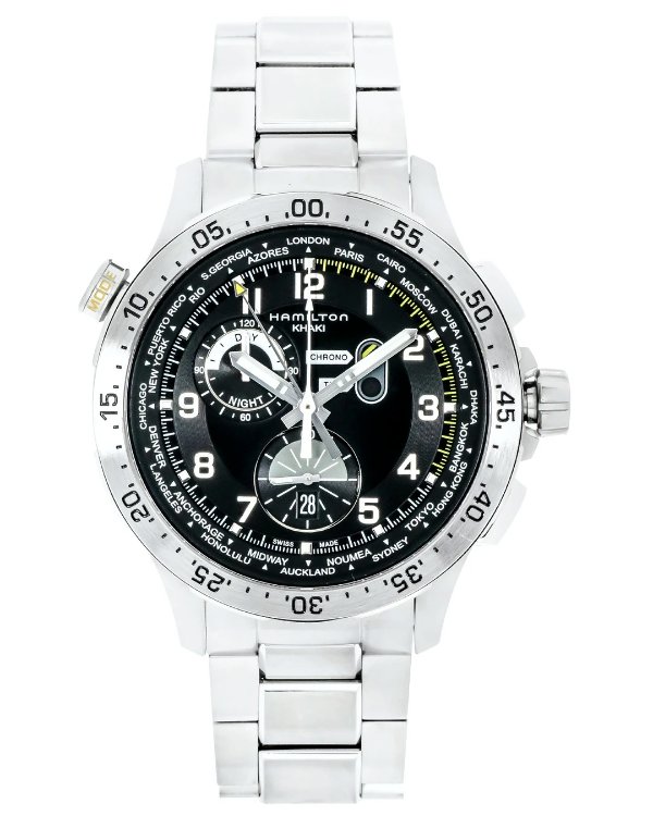 Khaki Aviation World Timer Chronograph Quartz Men's Watch H76714135