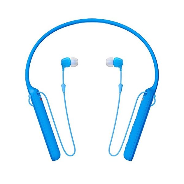 Sony - C400 Wireless Behind-Neck In Ear Headphone Blue (WIC400/L)