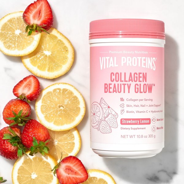 Collagen Beauty Glow - Strawberry Lemon 10.8 oz Canister
