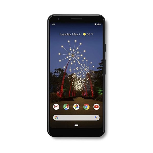 - Pixel 3a XL with 64GB Memory Cell Phone (Unlocked) - Just Black