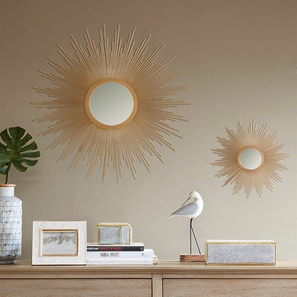 Fiore Sunburst Mirror By Madison Park - Designer Living