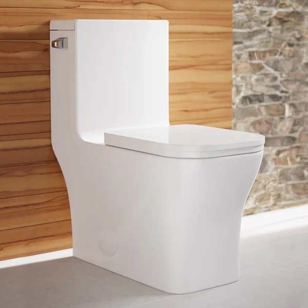 SM-1T107 Swiss Madison Concorde 1.28 Gallons Per Minute GPF Floor Mounted One-Piece Toilet (Seat Included)