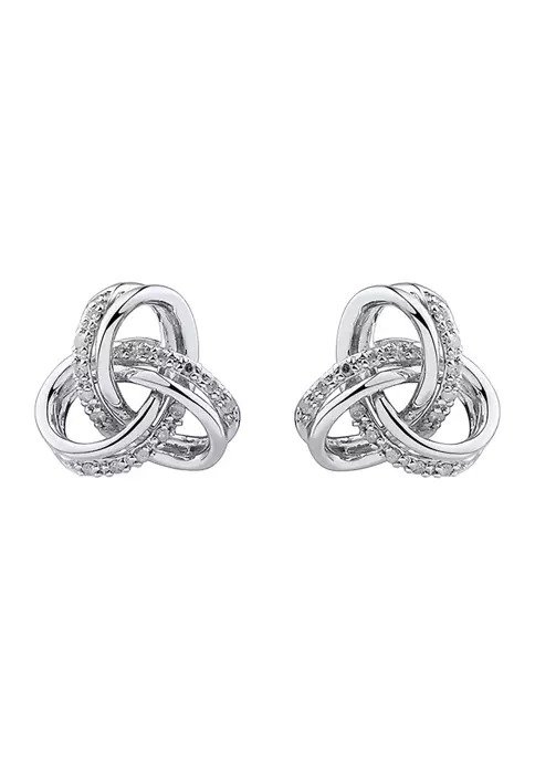 1/10 ct. t.w. Diamond Earrings in Sterling Silver