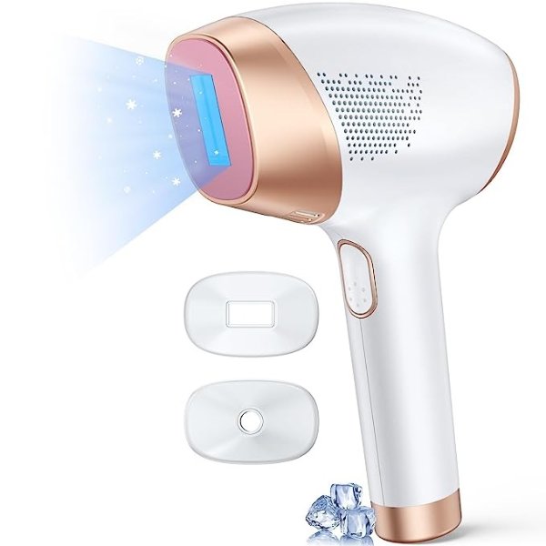 Aopvui Laser Hair Removal for Women Permanent, Painless IPL Hair Removal Device with Fully Chilled Ice-cold Touch Tech 3-in-1 At Home Use Hair Remover Device for Face Leg Arm Back Use Friendly for Beginners