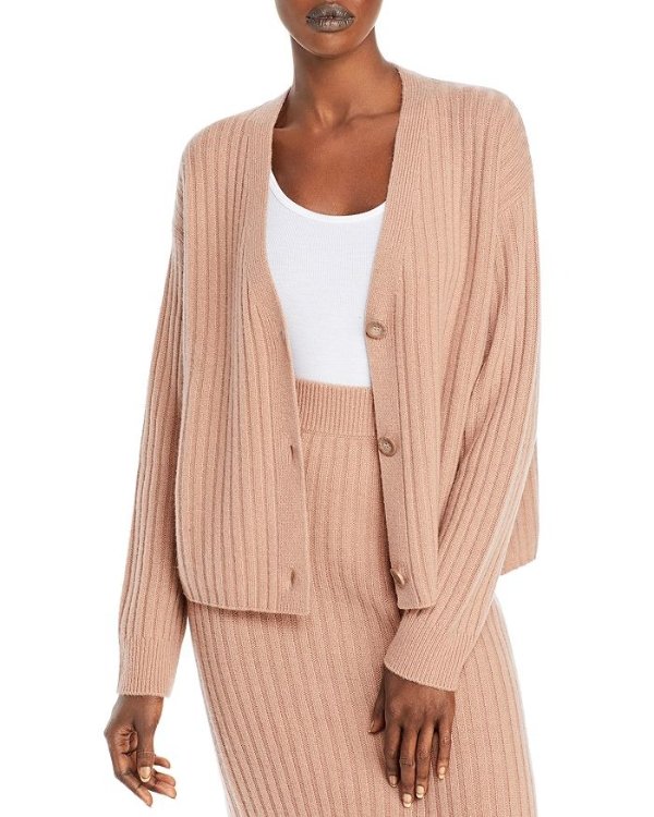 Ribbed Cashmere Cardigan - 100% Exclusive