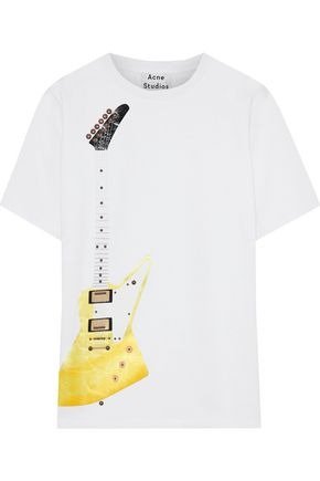 Eris Guitar embellished cotton-blend fleece T-shirt