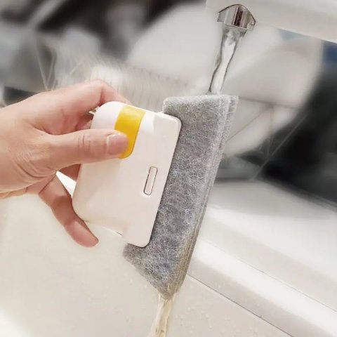 2-in-1Multipurpose Bathroom Tile Floor Gap Cleaning Brush Window Groove  Brush Convenient Corner Cleaning Tools Household