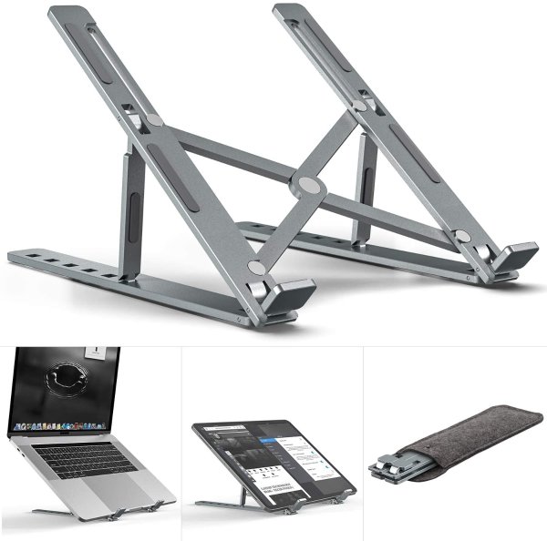 MiiKARE Aluminium Alloy Adjustable Laptop Stand