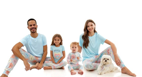 Valentine's Day Matching Family Pajamas Sleepwear Set