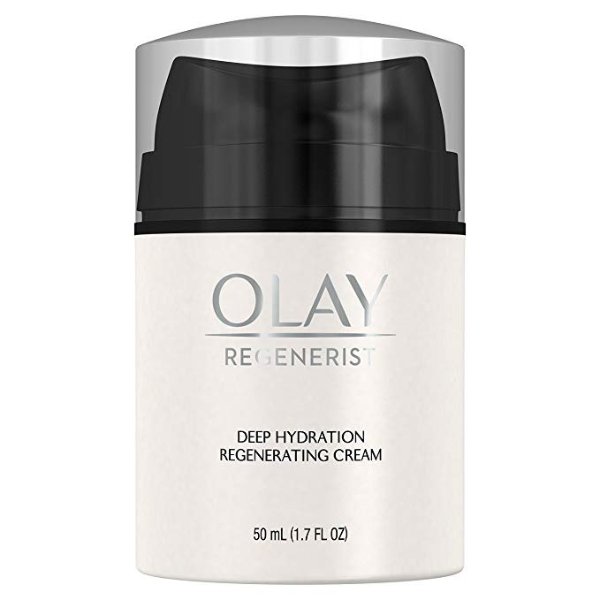 Face Moisturizer by Olay Regenerist Regenerating Deep Hydration Cream Moisturizer with Vitamin E, 50 ml Packaging may Vary