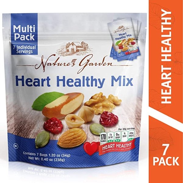 Heart Healthy Mix Single Serve - 1.2 oz. (Pack of 7)
