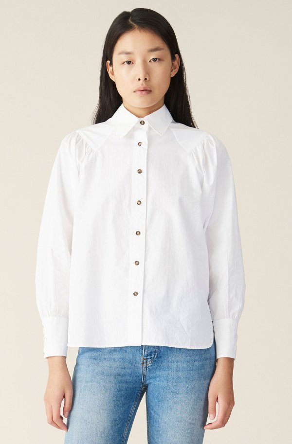 (US) Plain Cotton Poplin Shirt ( 87.00 USD ) | Shop your new Plain Cotton Poplin Shirt at.COM
