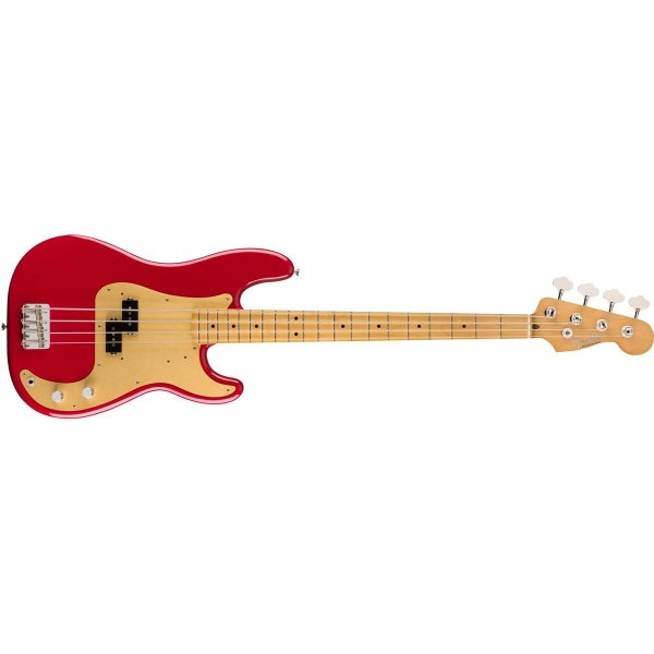 Vintera '50s Precision Electric Bass Guitar, Maple Fingerboard, Dakota Red