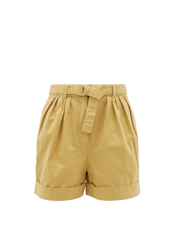 Rowanne belted cotton-twill shorts | Acne Studios | MATCHESFASHION US
