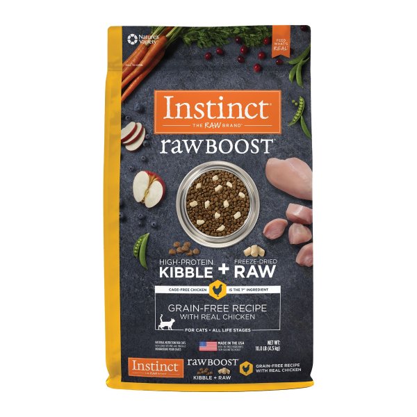 Nature's Variety® Instinct® Raw Boost Cat Food - Natural, Grain Free, Freeze Dried Raw, Chicken