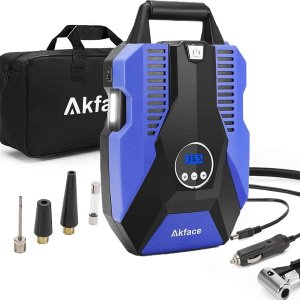 闪购：Akface 便携数字汽车轮胎充气泵